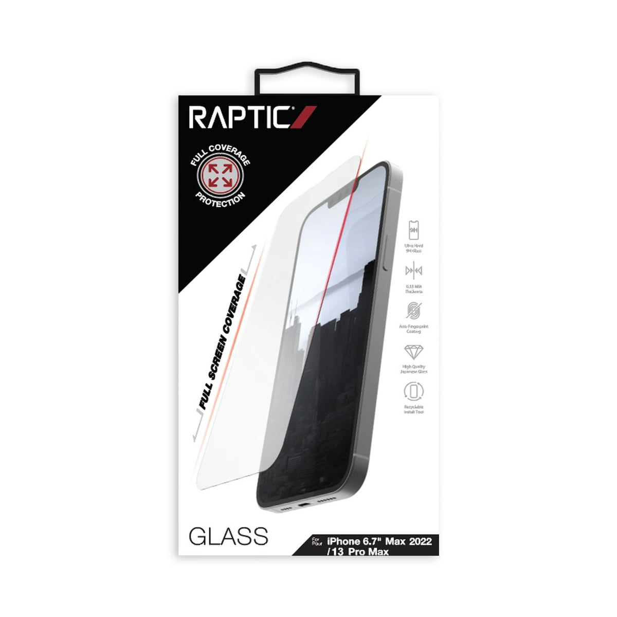 Raptic X-Doria Full Glass szkło hartowane iPhone 13 Pro Max na cały ekran – zdjęcie 3