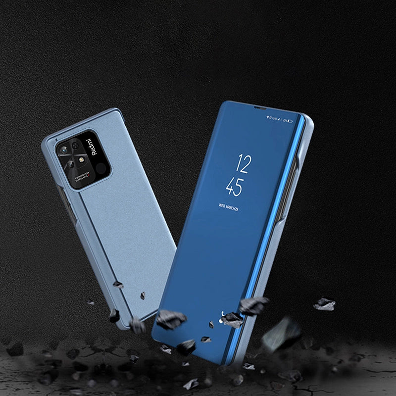 Clear View Case etui Xiaomi Redmi 10C pokrowiec z klapką czarne – zdjęcie 9