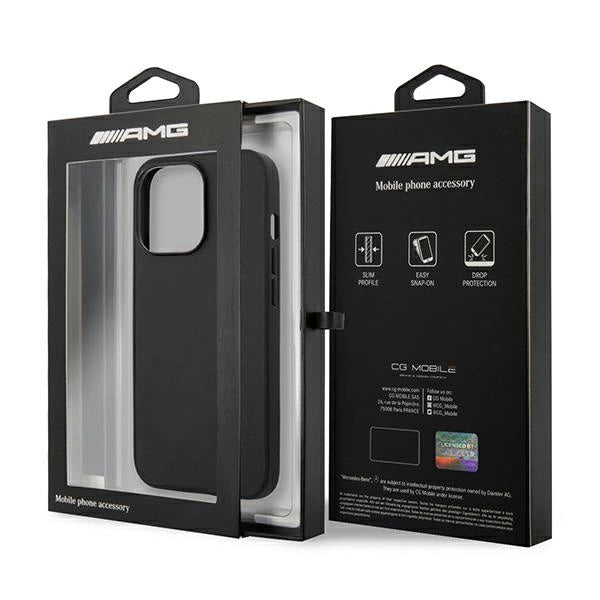 Etui AMG Leather Hot Stamped na iPhone 14 Pro Max - czarne – zdjęcie 8