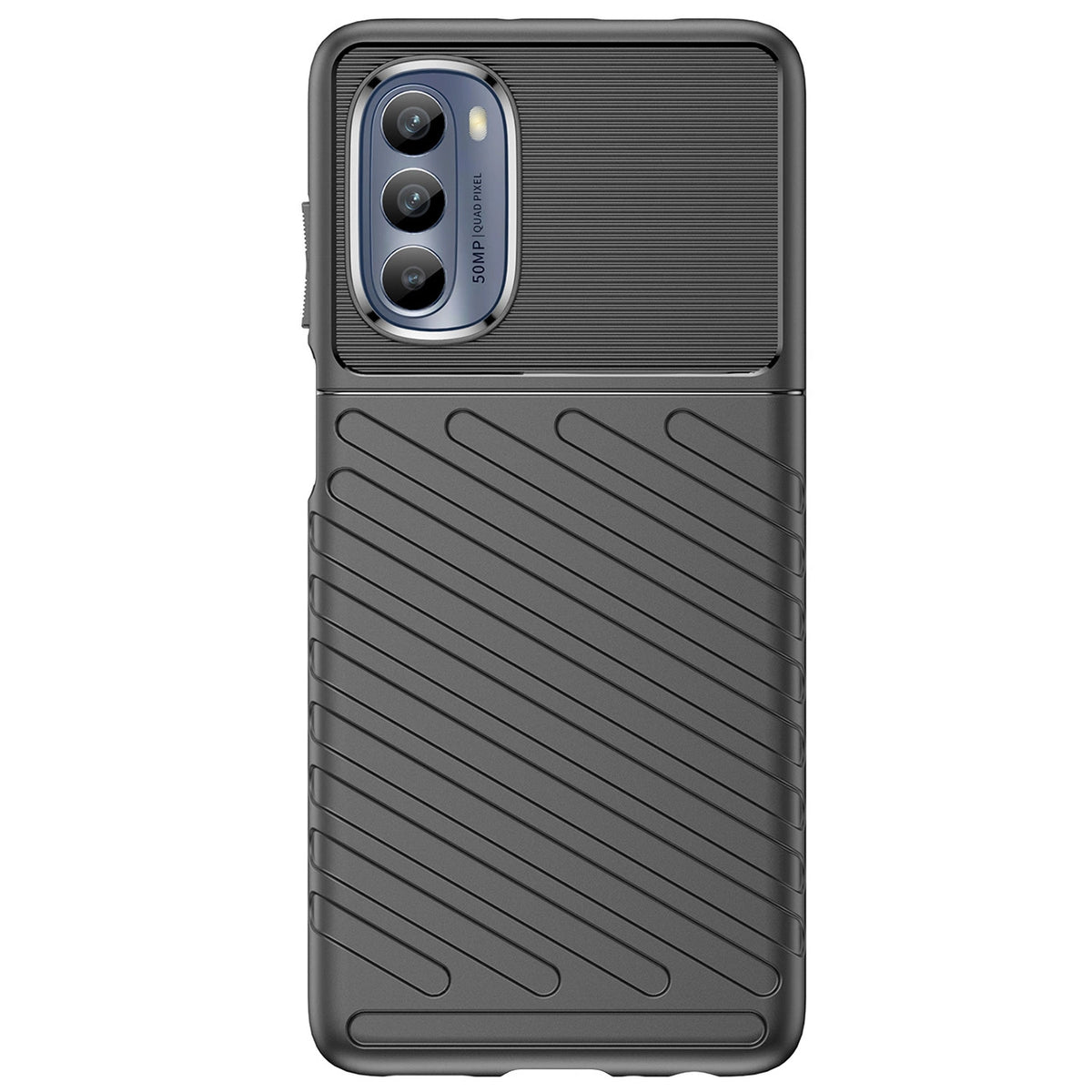 Thunder Case do Motorola Moto G62 5G silikonowy pancerny pokrowiec czarne – zdjęcie 8