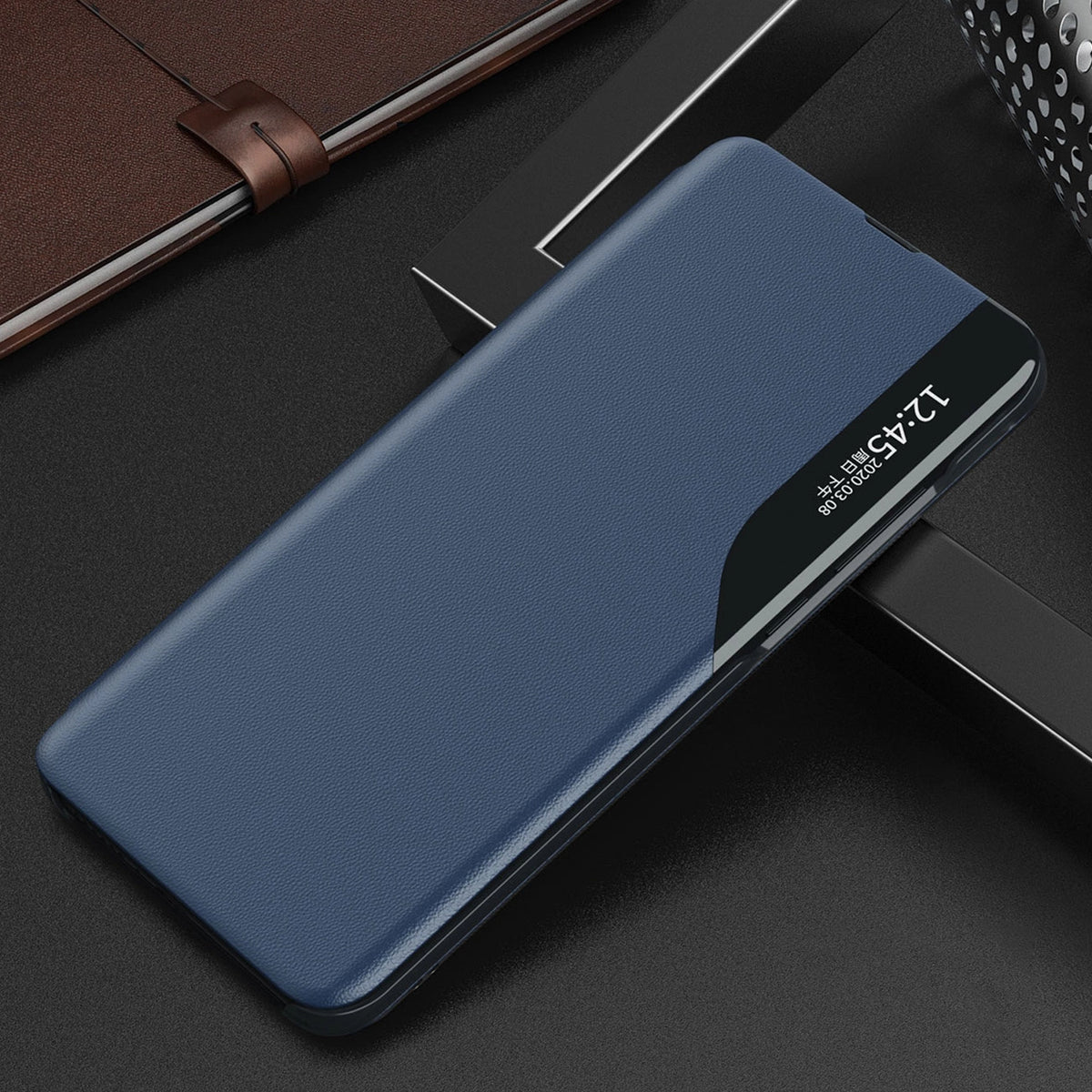 Eco Leather View do Samsung Galaxy A24 4G z klapką podstawka niebieskie – zdjęcie 15