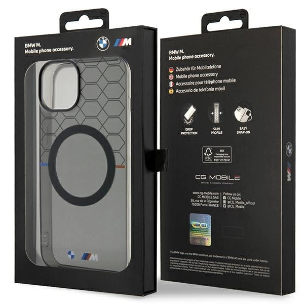 Etui BMW Pattern MagSafe na iPhone 14 - szare – zdjęcie 8