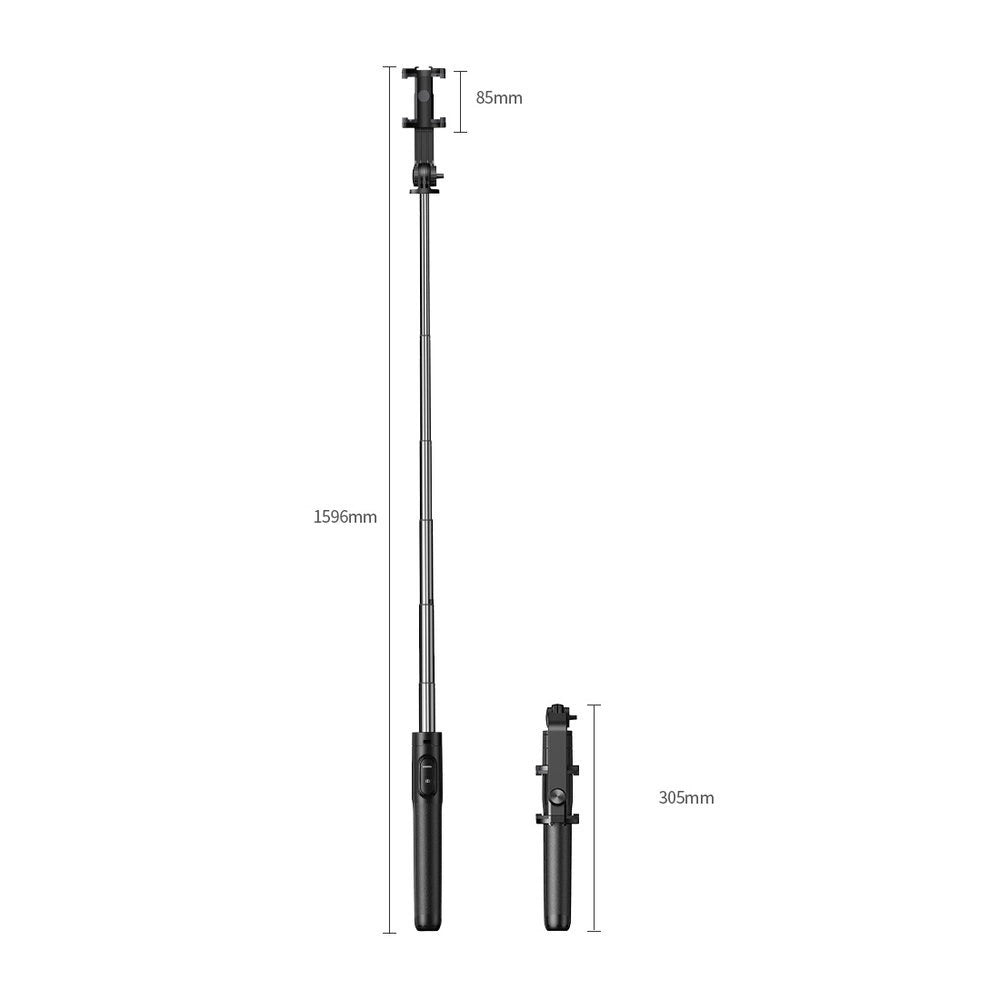 Selfie stick Ugreen LP586 statyw teleskopowy z pilotem Bluetooth - czarny – zdjęcie 14