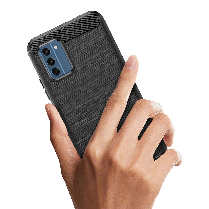 Etui silikonowe Carbon Case do Nokia C300 - czarne – zdjęcie 5