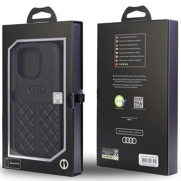 Etui Audi Genuine Leather na iPhone 13 Pro / 13 - czarne – zdjęcie 5