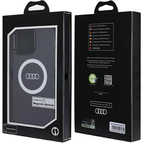 Etui Audi IML Big Logo MagSafe na iPhone 14 Pro Max - czarne – zdjęcie 7