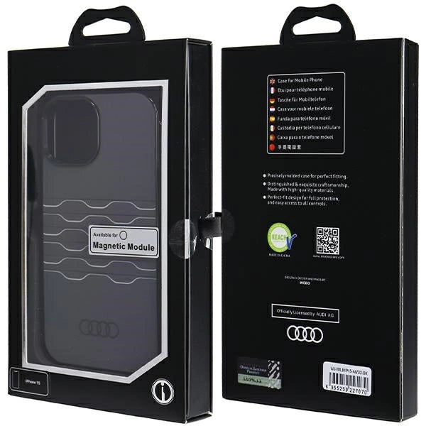 Etui Audi IML MagSafe na iPhone 15 / 14 / 13 - czarne – zdjęcie 7