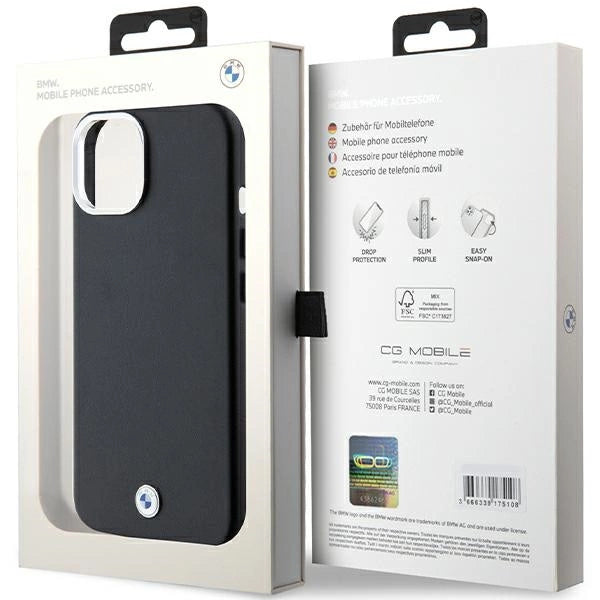 Etui BMW Signature Wrapped Metal na iPhone 15 Plus / 14 Plus - czarne – zdjęcie 8