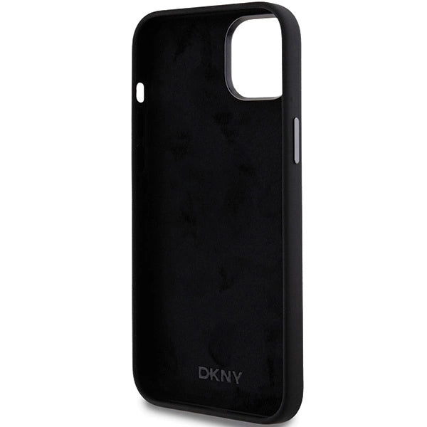 Etui DKNY Liquid Silicone Metal Logo na iPhone 15 Plus / 14 Plus - czarne – zdjęcie 2