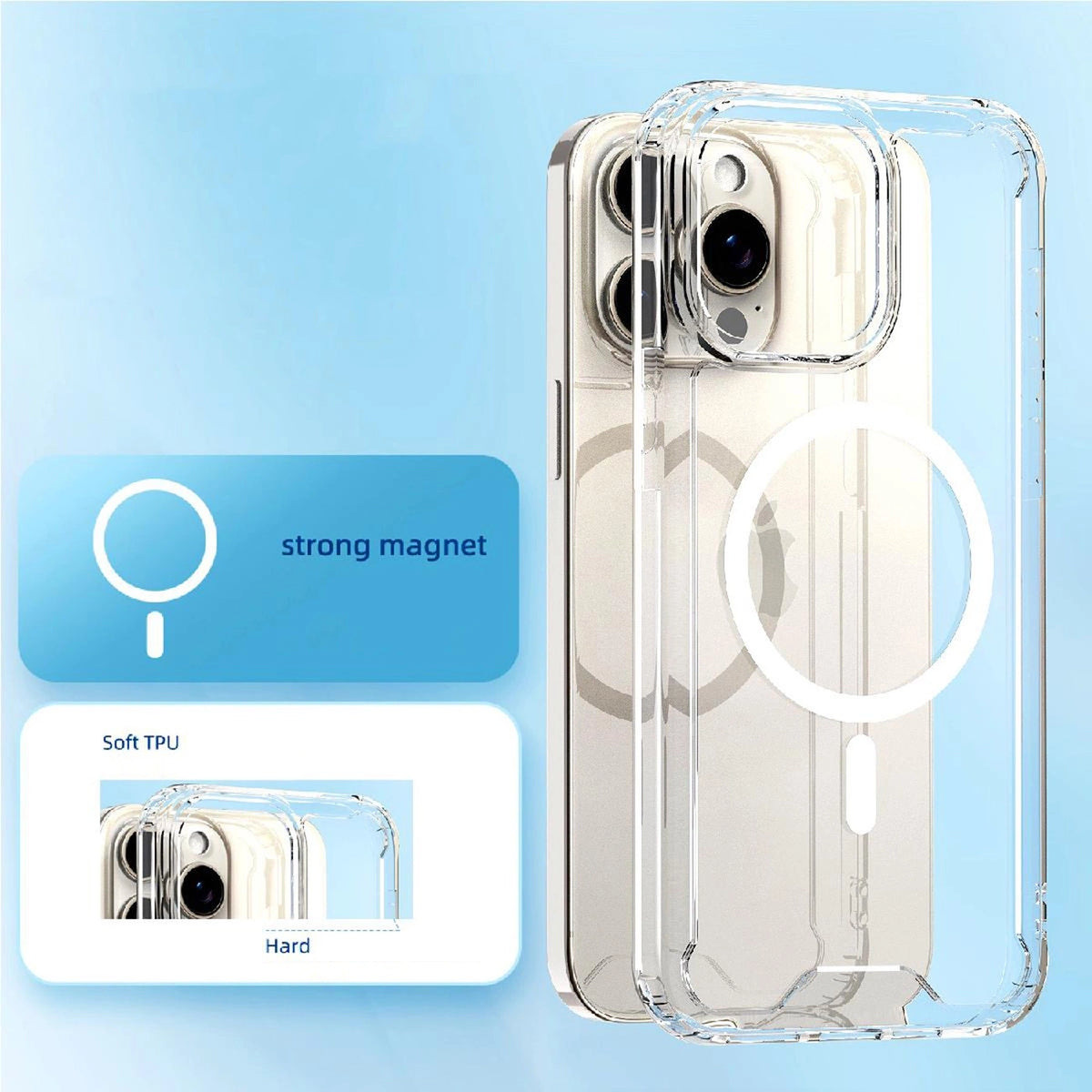 Etui Clear Corner Case MagSafe na iPhone 16 - przezroczyste – zdjęcie 7