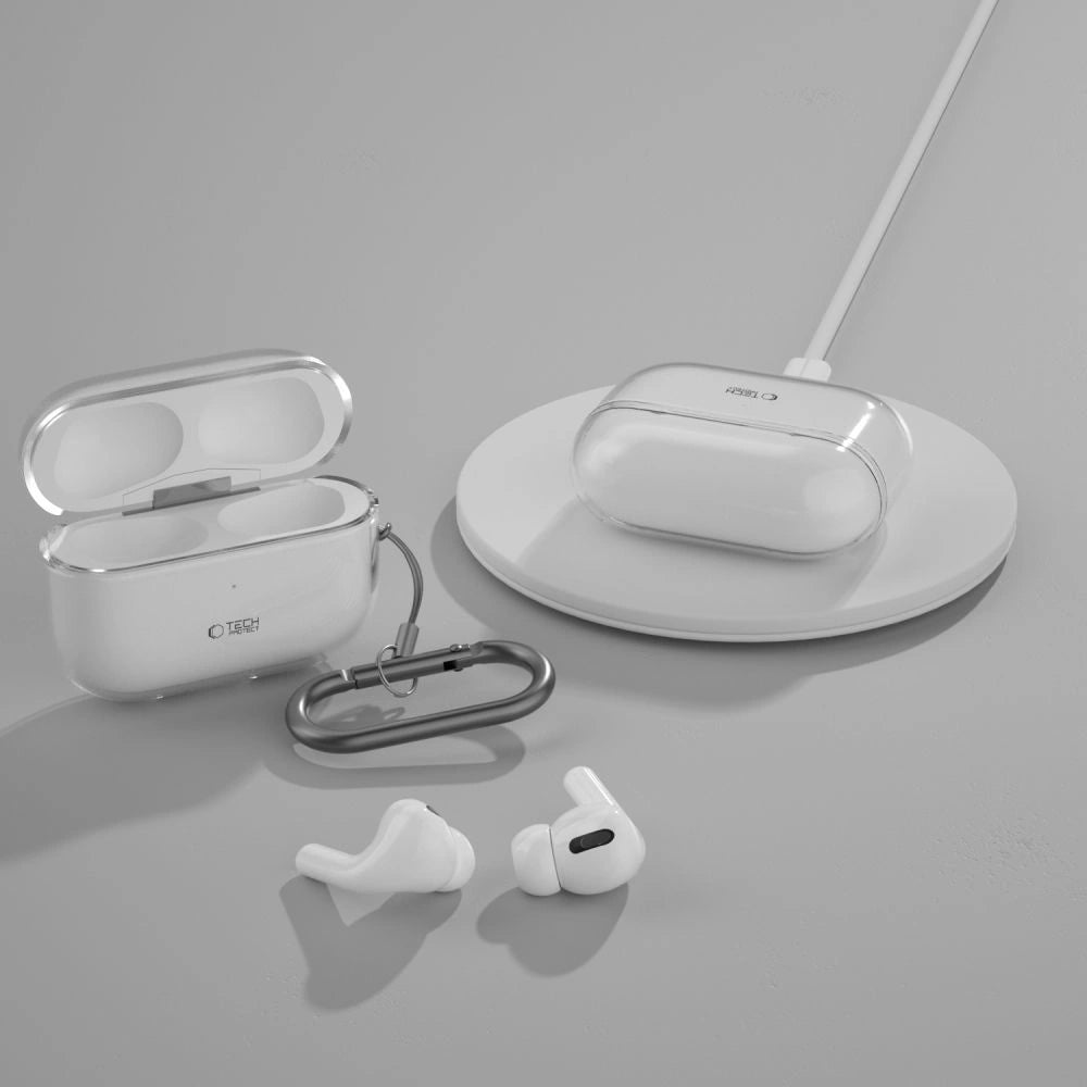 Etui Tech-Protect FlexAir na Apple AirPods Pro 1 / 2 - przezroczyste – zdjęcie 8