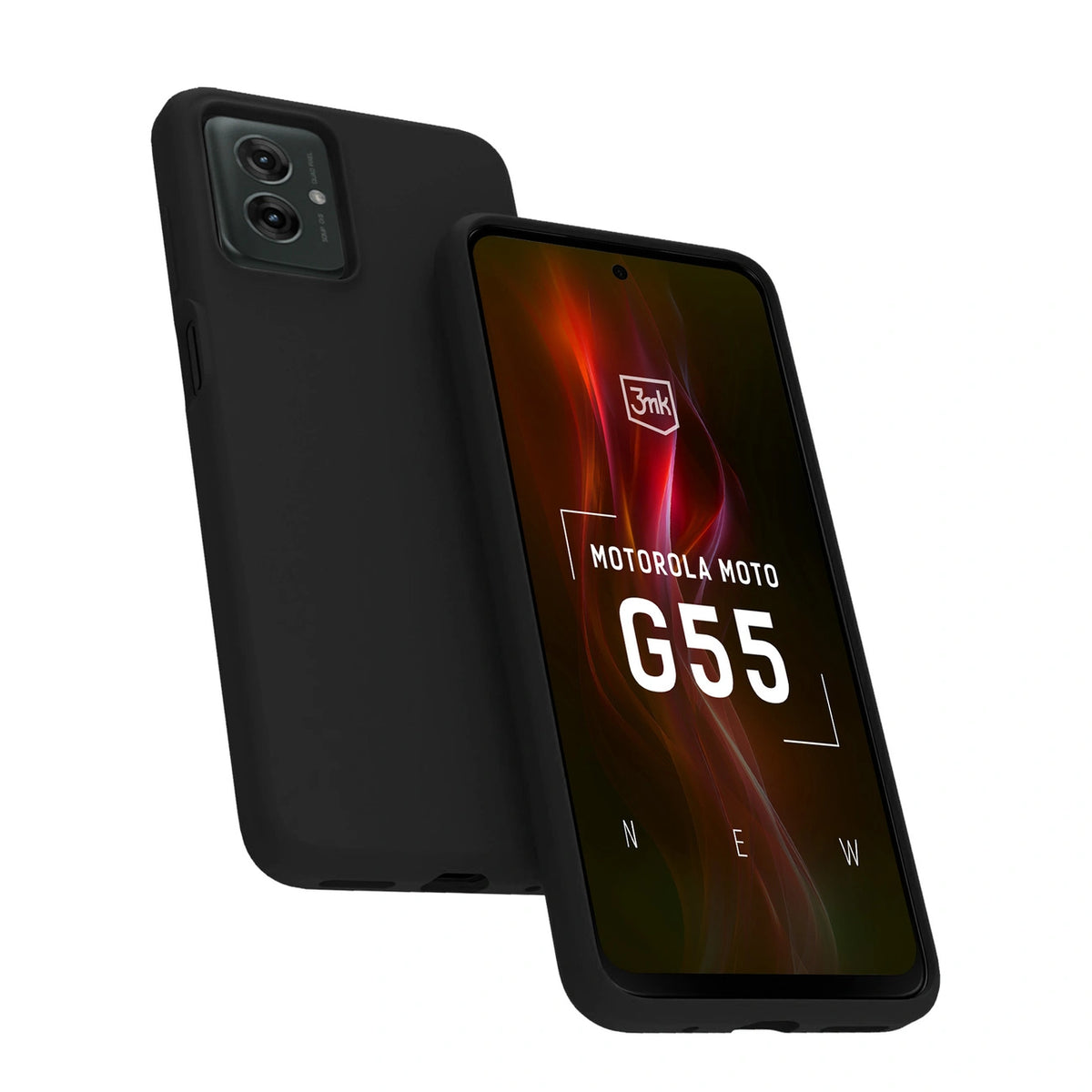 Etui 3mk Matt Case na Motorola Moto G55 5G - czarne – zdjęcie 4
