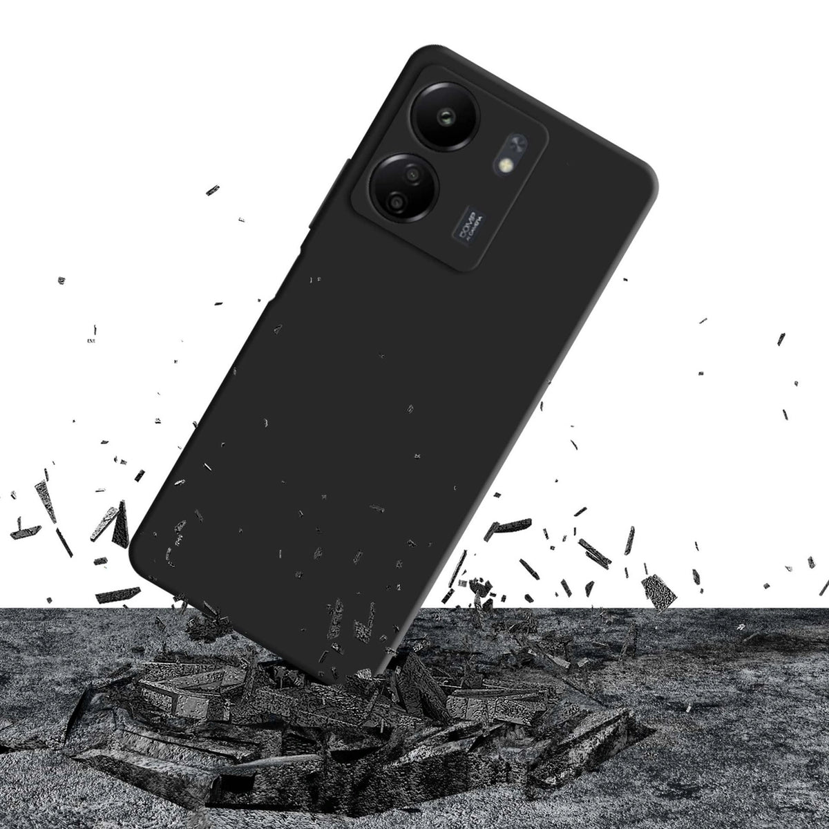 Etui 3mk Silicone Case na Xiaomi Redmi 13C/POCO C65 - czarne – zdjęcie 8