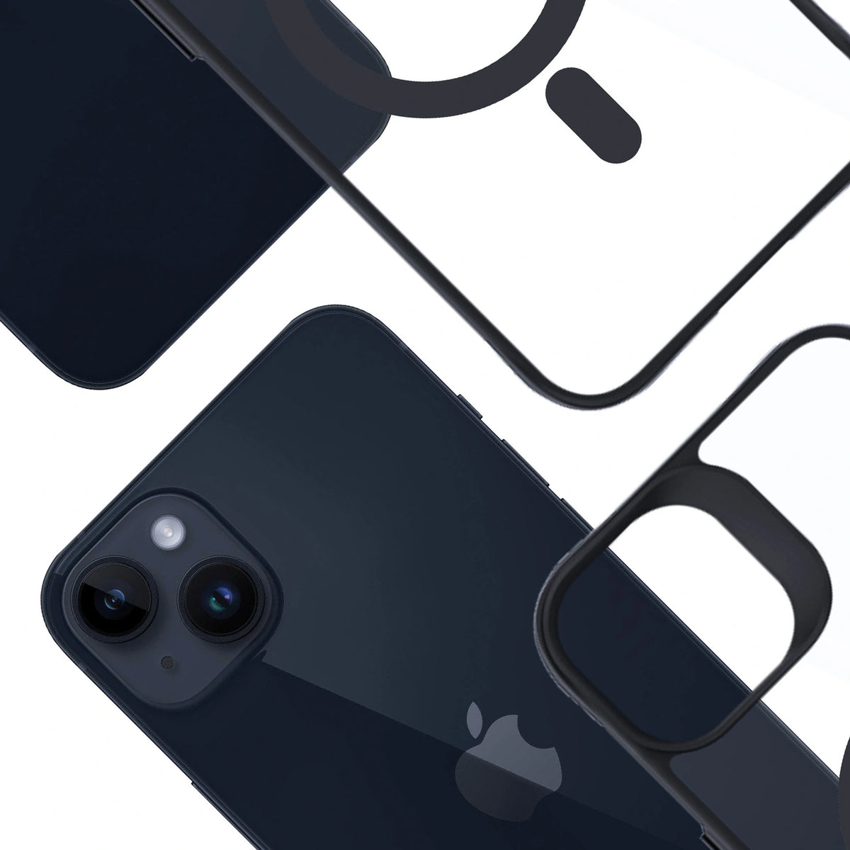 Etui 3mk Satin Armor na iPhone 14 Plus - przezroczyste z czarną ramką – zdjęcie 12
