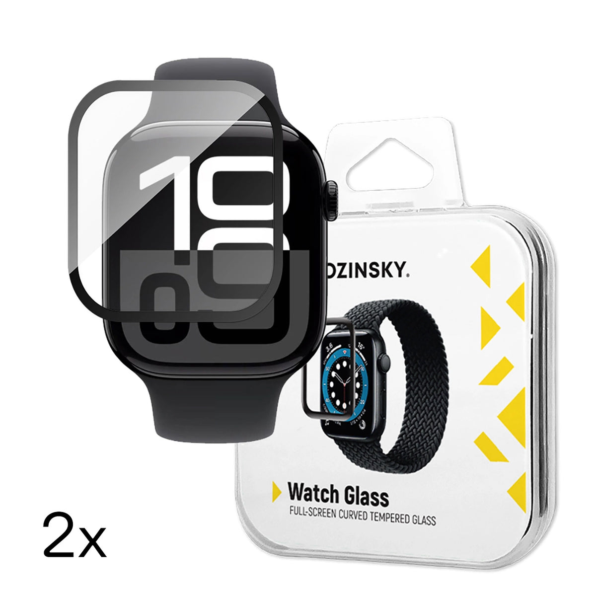 Szkło hartowane Wozinsky Full Glue do Apple Watch 42mm (2 szt.)