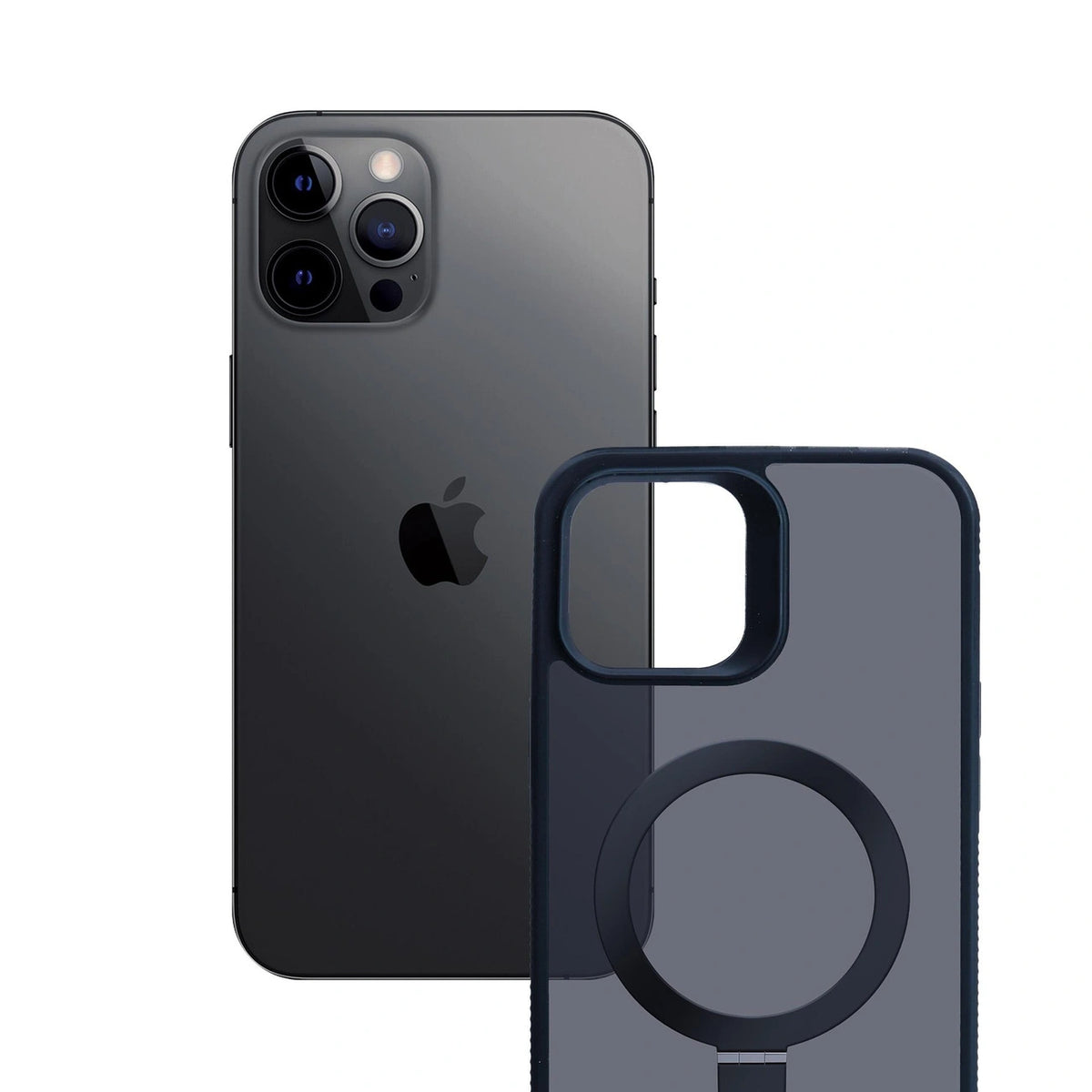 Etui 3mk Smoke Case Mag&Stand na Apple iPhone 12 pro max - czarne – zdjęcie 11