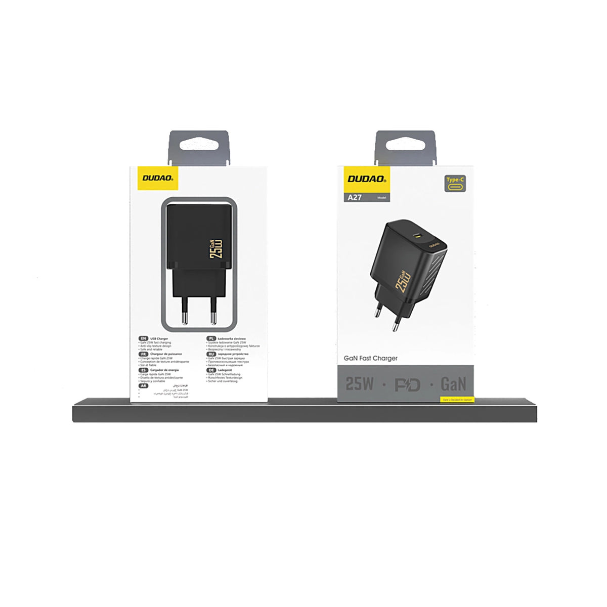 Ładowarka sieciowa Dudao A27 25W GaN USB-C - czarna – zdjęcie 4