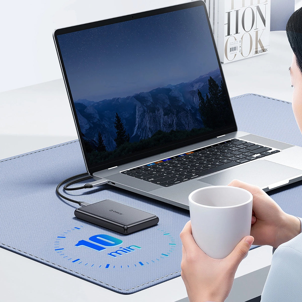Kieszeń dyskowa Orico DDL25-C3 2,5" HDD/SSD USB-C 5Gb/s - czarna – zdjęcie 4