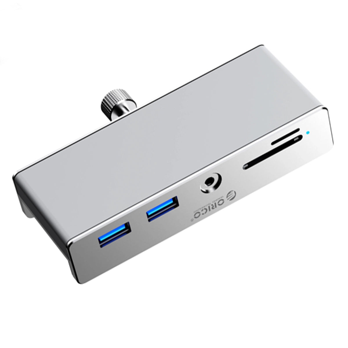 Hub Orico MH5PMM na zacisk USB-C / 2x USB-A 3.0, + SD&TF + 3,5mm Audio – zdjęcie 2