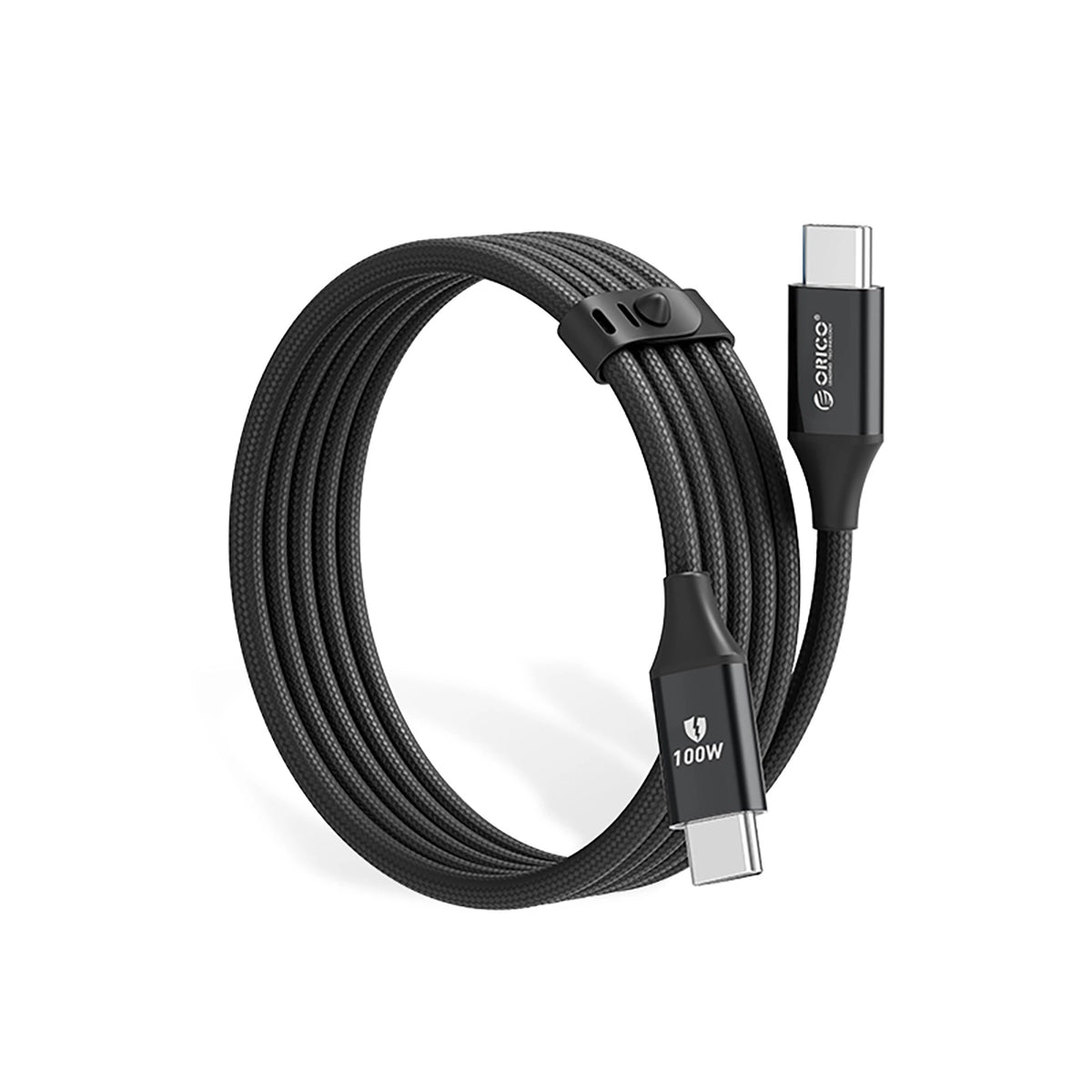 Kabel Orico CDX 100W 5A Power Delivery USB-C - USB-C 1m - czarny – zdjęcie 2