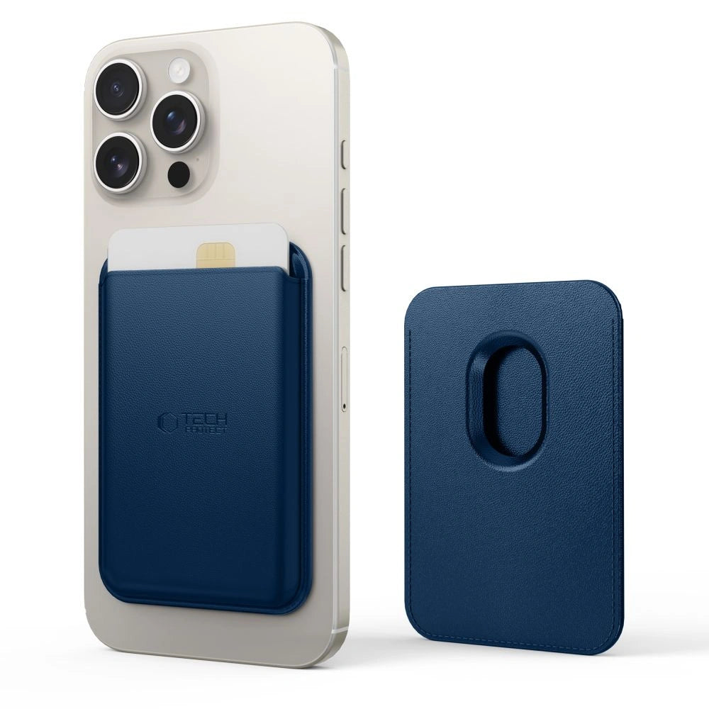 Etui Tech-Protect MagWallet Magsafe - niebieskie – zdjęcie 5