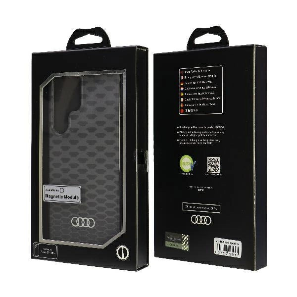Etui Audi IML Stitching Pattern na Samsung Galaxy S24 Ultra - czarne – zdjęcie 7