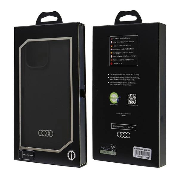Etui Audi Silicone Case na iPhone 16 Pro Max 6.9" - czarne – zdjęcie 7