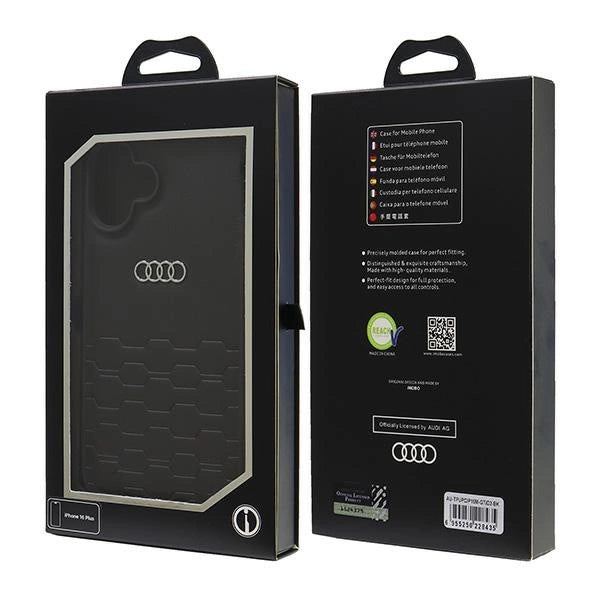 Etui Audi Synthetic Leather na iPhone 16 Plus 6.7" - czarne – zdjęcie 7