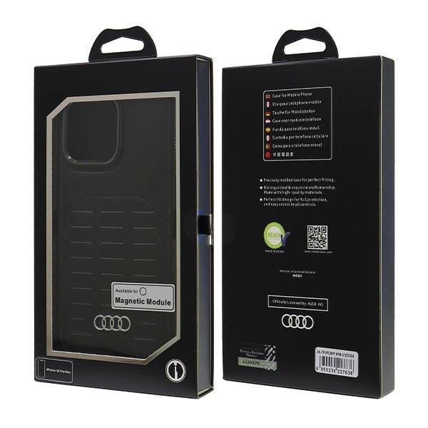 Etui Audi Synthetic Leather MagSafe na iPhone 16 Pro Max 6.9" - czarne – zdjęcie 7