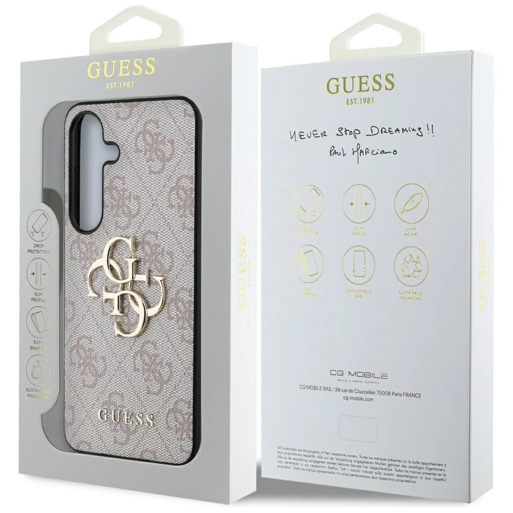 Etui Guess Big 4G Logo Classic Logo do Samsung Galaxy S25 Plus różowy – zdjęcie 8