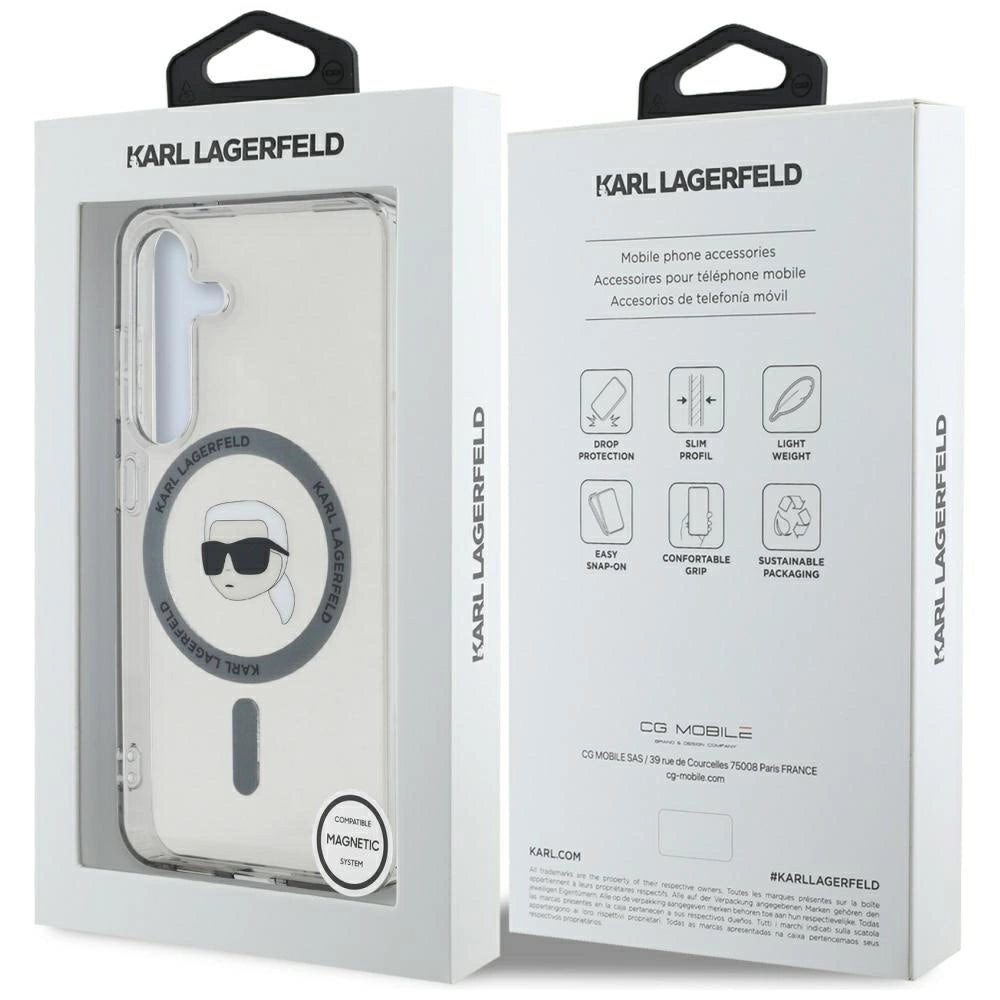Etui Karl Lagerfeld Button Karl Head Printed Logo MagSafe Samsung Galaxy – zdjęcie 8