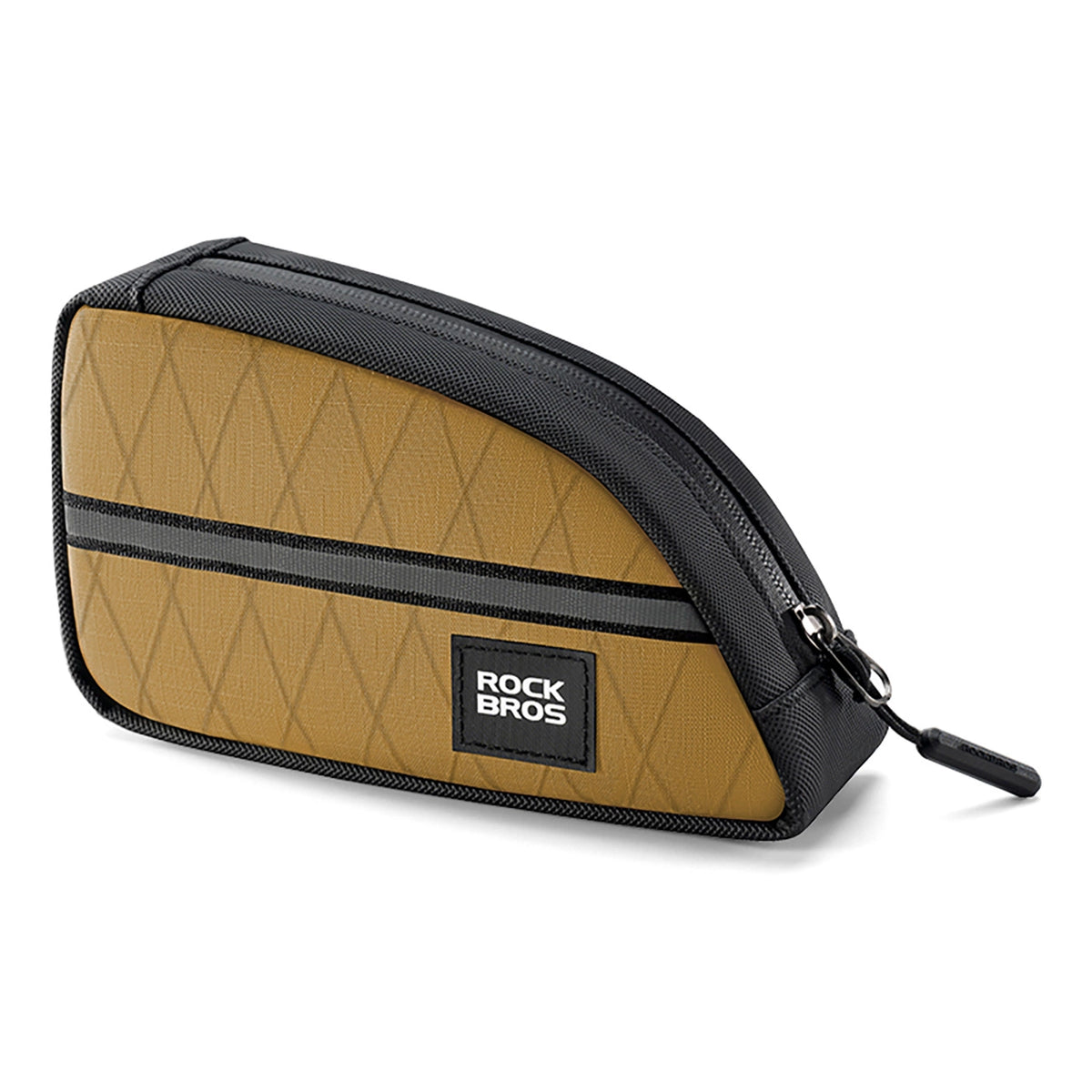 Torba trójkątna Rockbros na ramę rowerową 0,8l - brązowa