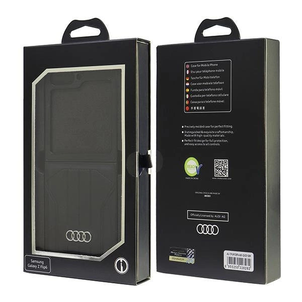 Etui Audi Synthetic Leather MagSafe na Samsung Galaxy Z Flip 6 - czarne – zdjęcie 8