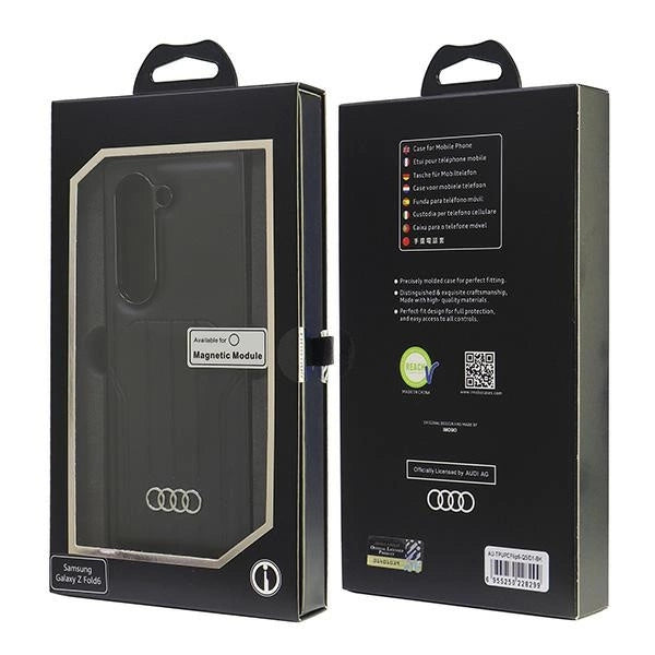 Etui Audi Synthetic Leather MagSafe na Samsung Galaxy Z Fold 6 - czarne – zdjęcie 8