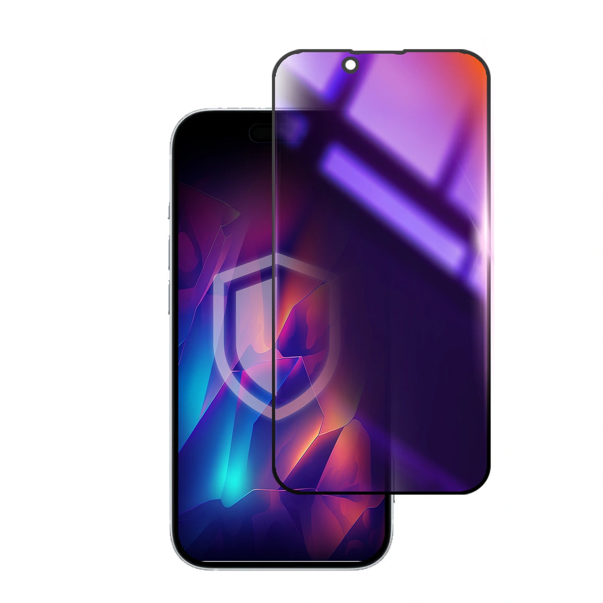 Prywatyzujące szkło hartowane 3mk Rainbow Privacy na Apple iPhone 16e – zdjęcie 3