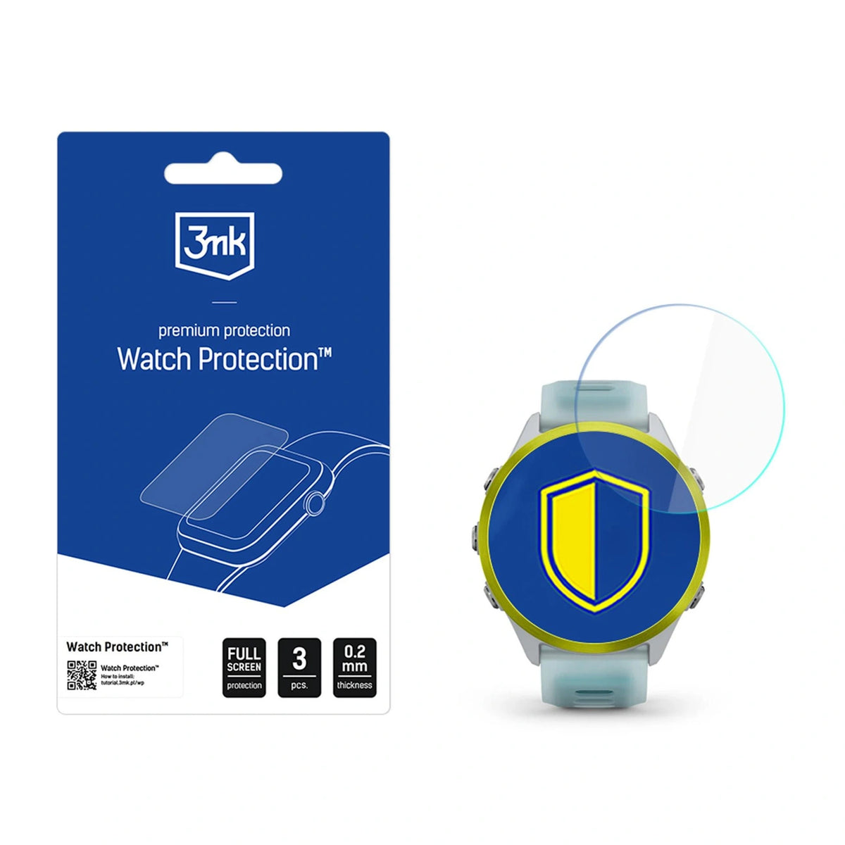 Folia ochronna na ekran smartwatcha 3mk Watch Protection ARC na Garmin Forerunner 570 (47mm)