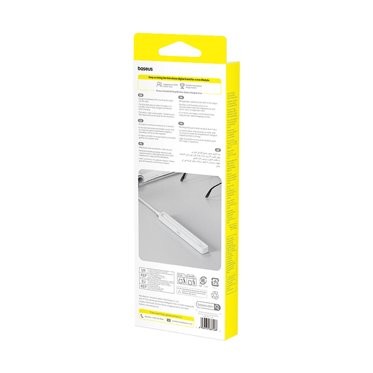 Etui ładujące do rysika Baseus Smooth Writing z kablem Baseus - białe – zdjęcie 3