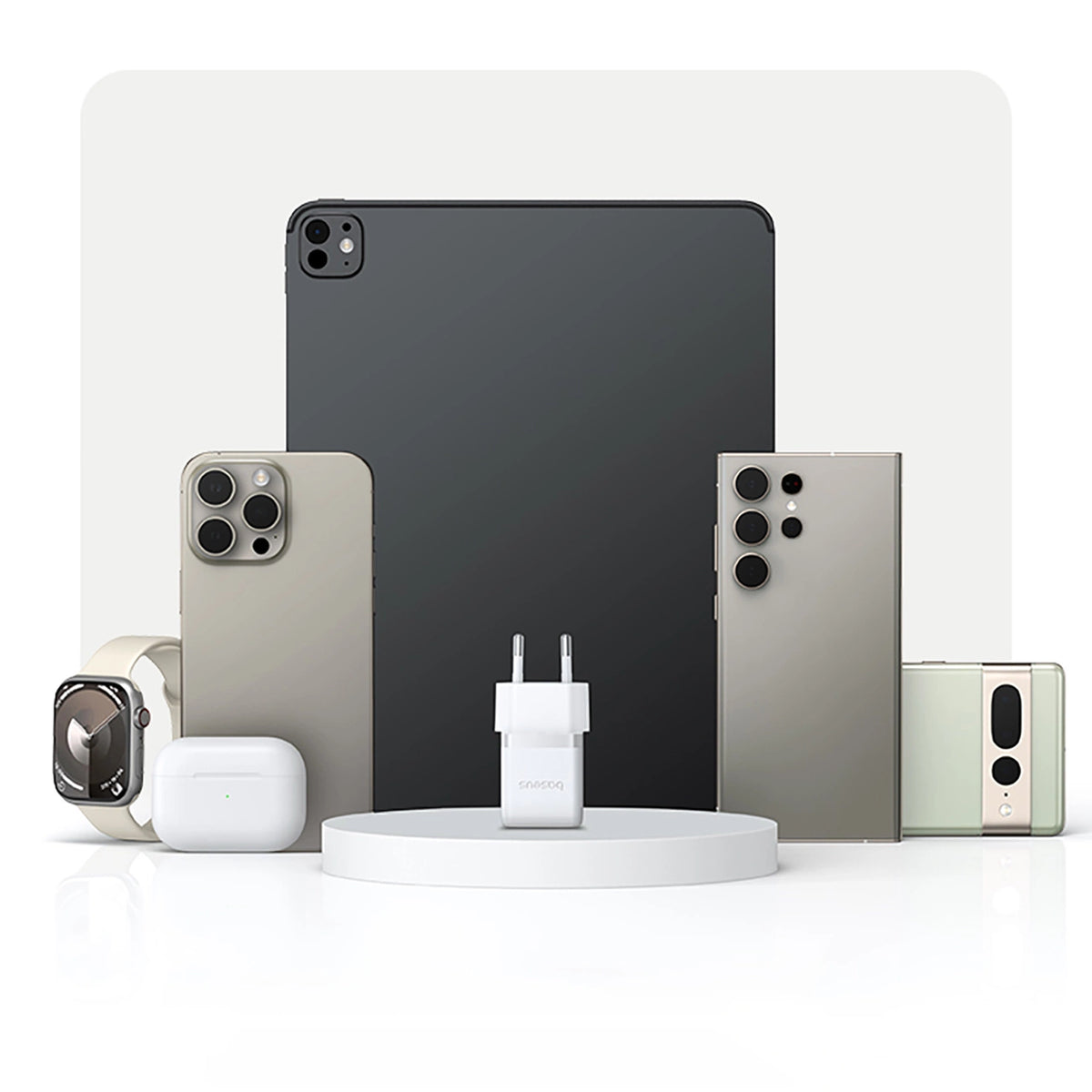 Ładowarka sieciowa Baseus Palm 1C 20W (z kablem Baseus Mini White - biała – zdjęcie 16