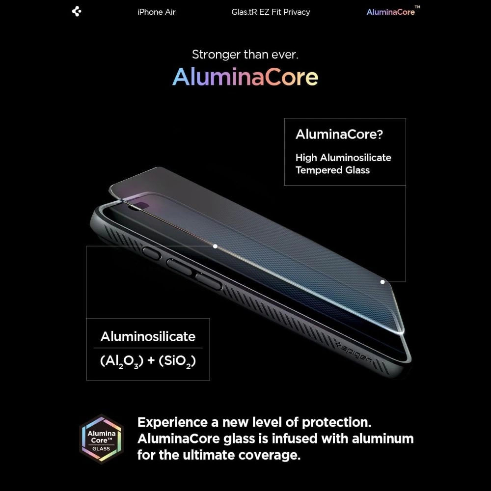 Szkło prywatyzujące Spigen Glas.TR EZ Fit 2-pack na iPhone 17 Air – zdjęcie 13