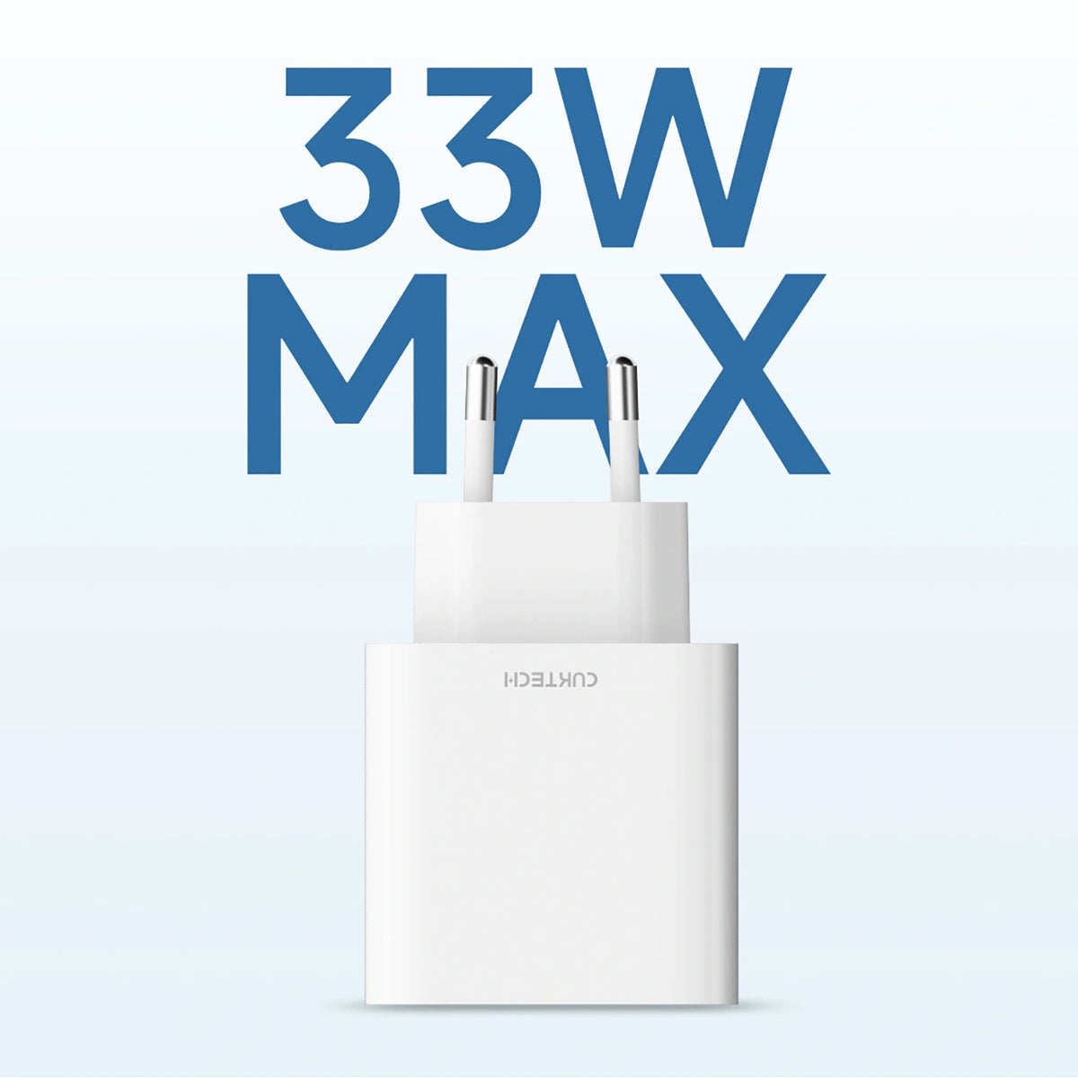 Ładowarka sieciowa Cuktech A19 30 W USB-A + USB-C - biała – zdjęcie 5
