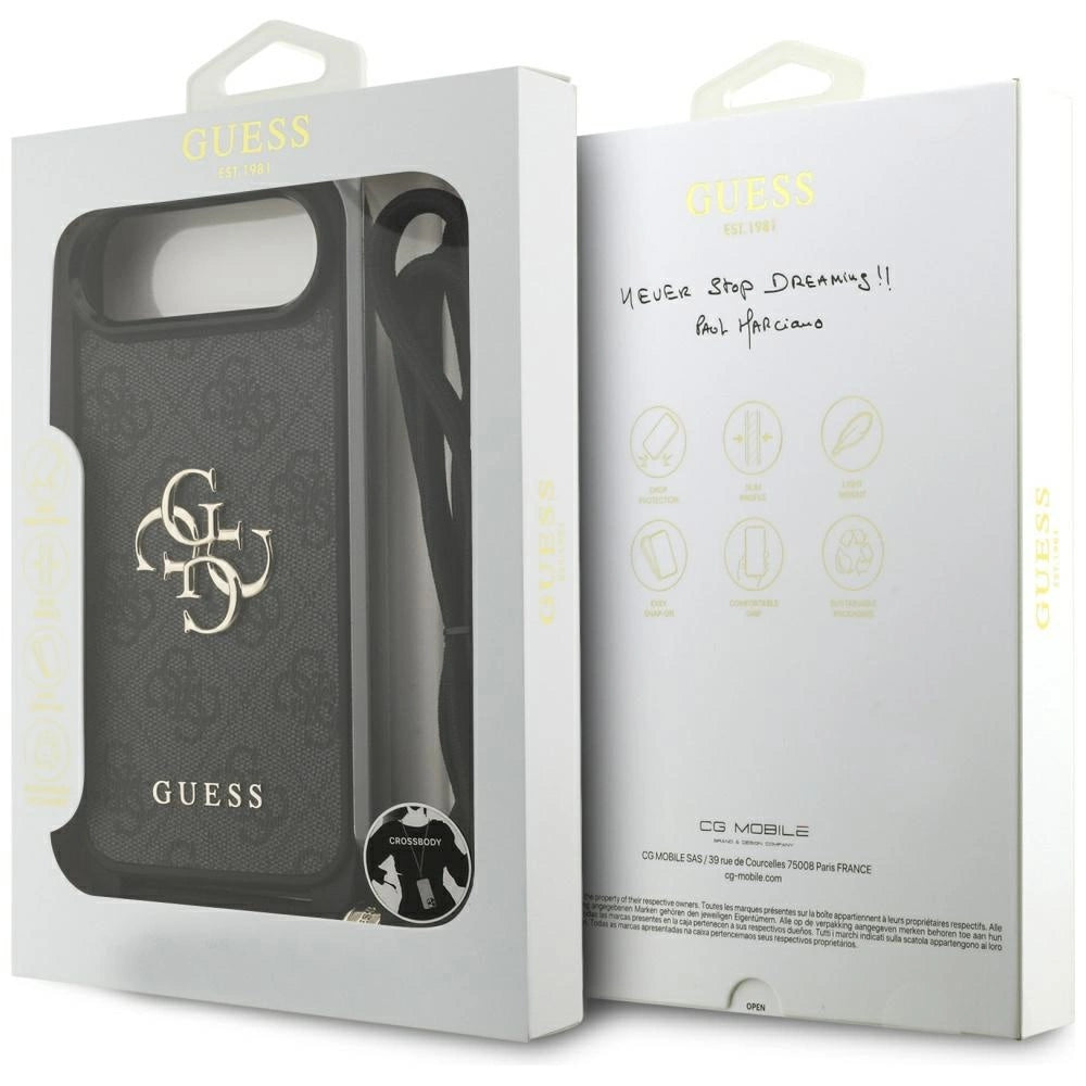 Etui Guess 4G Big Logo Cord Stap Crossbody na iPhone Air - czarne – zdjęcie 7