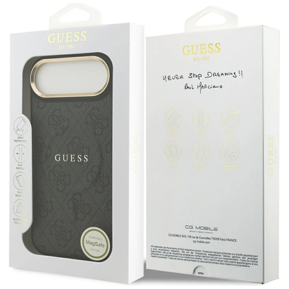 Etui Guess 4G PU Classic Logo MagSafe na iPhone 17 Air - czarne – zdjęcie 8