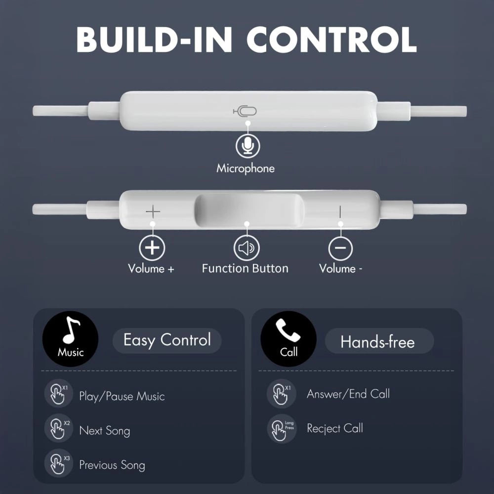 Słuchawki Tech-Protect Ultraboost Core G2 Lightning - białe – zdjęcie 7