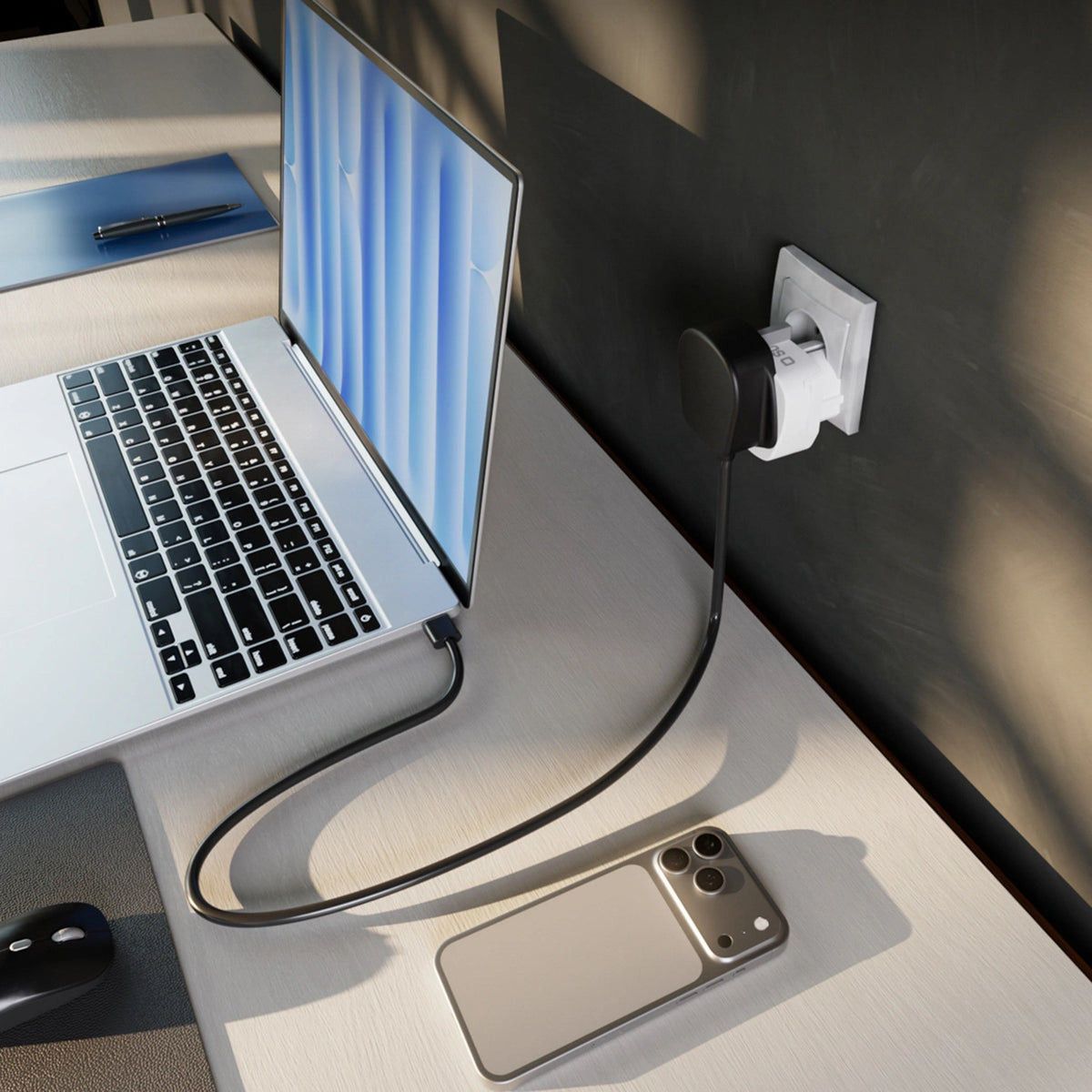 Adapter podróżny SBS Shucko/EU - uniwersalny - biały – zdjęcie 9
