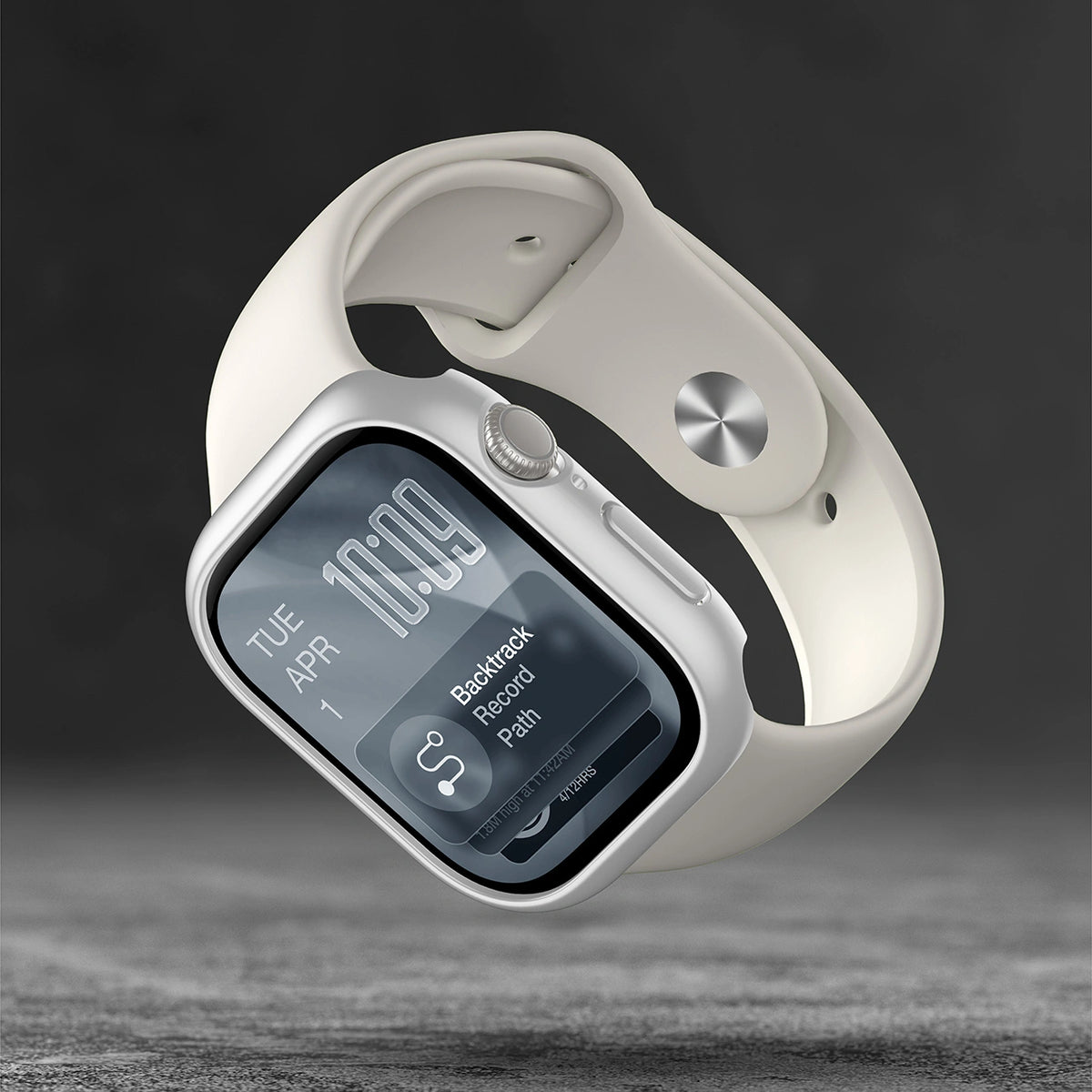 Etui ochronne AMAZINGTHING Minimal na Apple Watch Series 11 46mm - srebrne – zdjęcie 11