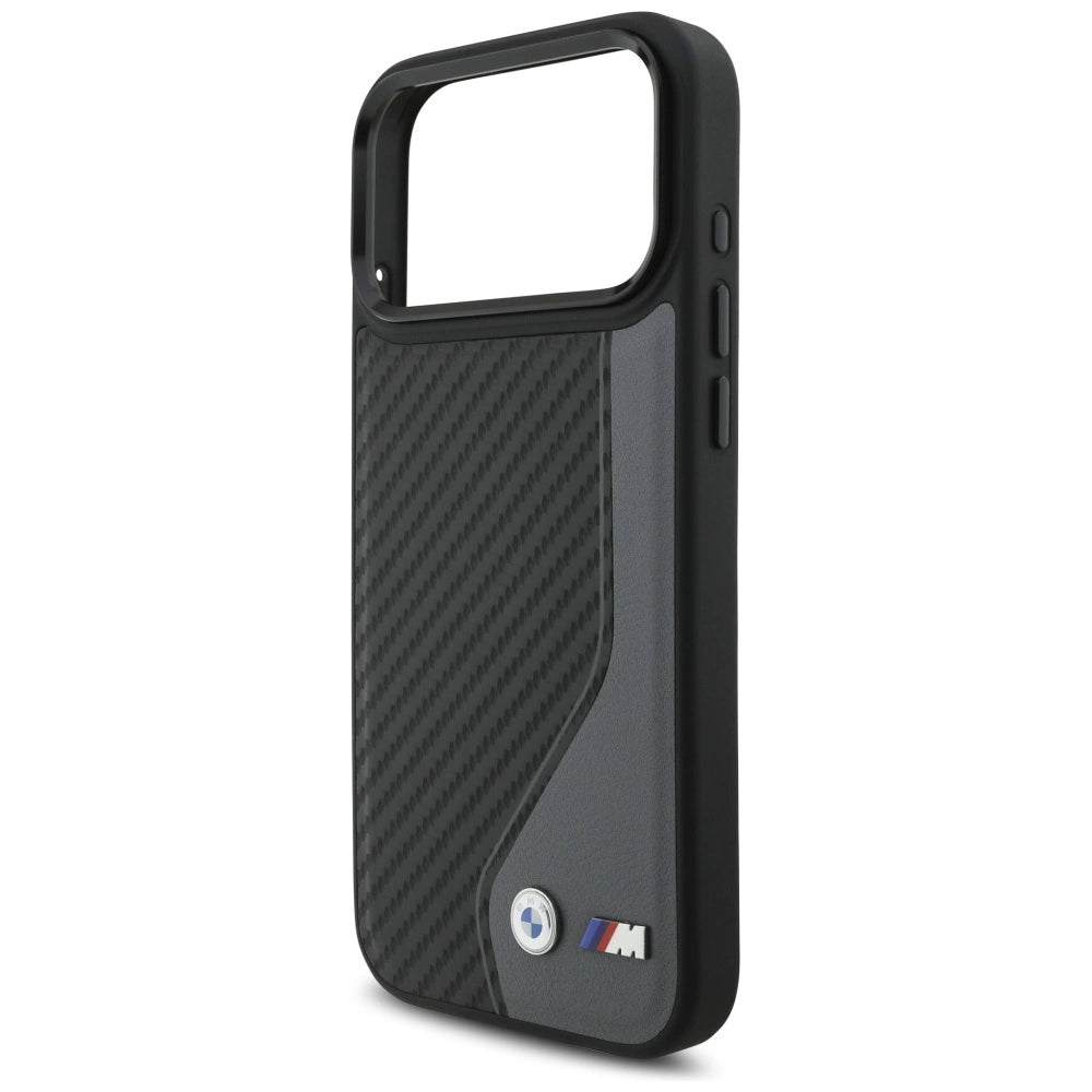 Etui BMW M Carbon Logo MagSafe na iPhone 17 Pro Max - grafitowe