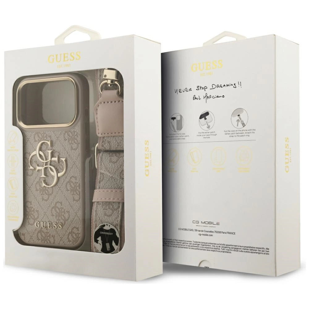 Etui Guess 4G Big 4G Classic Logo Big Strap na iPhone 17 Pro - różowe – zdjęcie 9