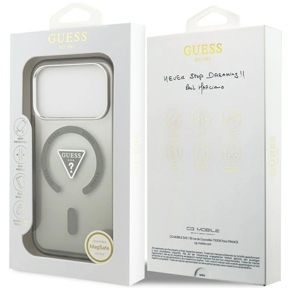 Etui Guess IML Gradient Triangle Logo MagSafe na iPhone 17 Pro - zielone – zdjęcie 8