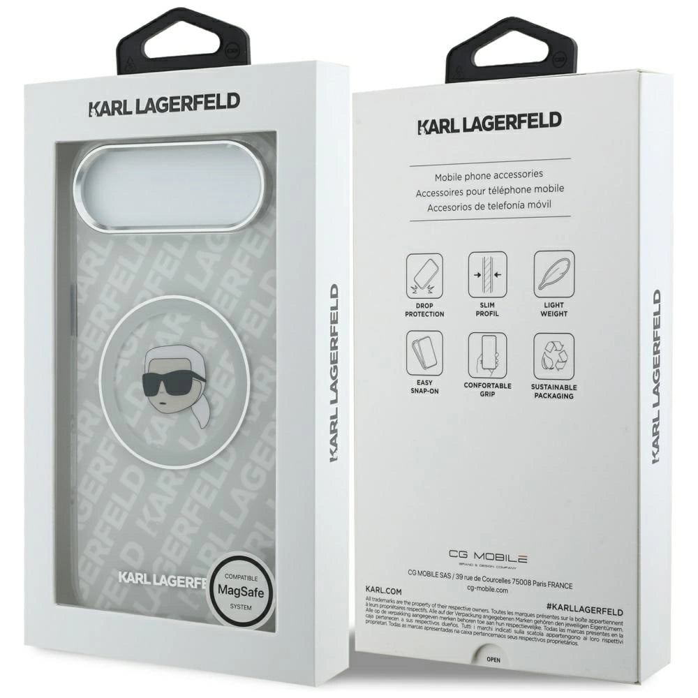 Etui Karl Lagerfeld IML Karl Head Logo MagSafe na iPhone Air -szare – zdjęcie 8