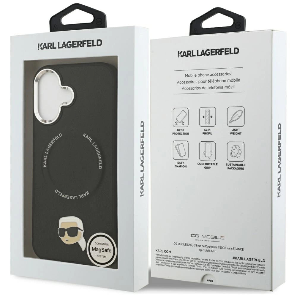 Etui Karl Lagerfeld Karl Pin MagSafe do iPhone 17 - czarne – zdjęcie 8